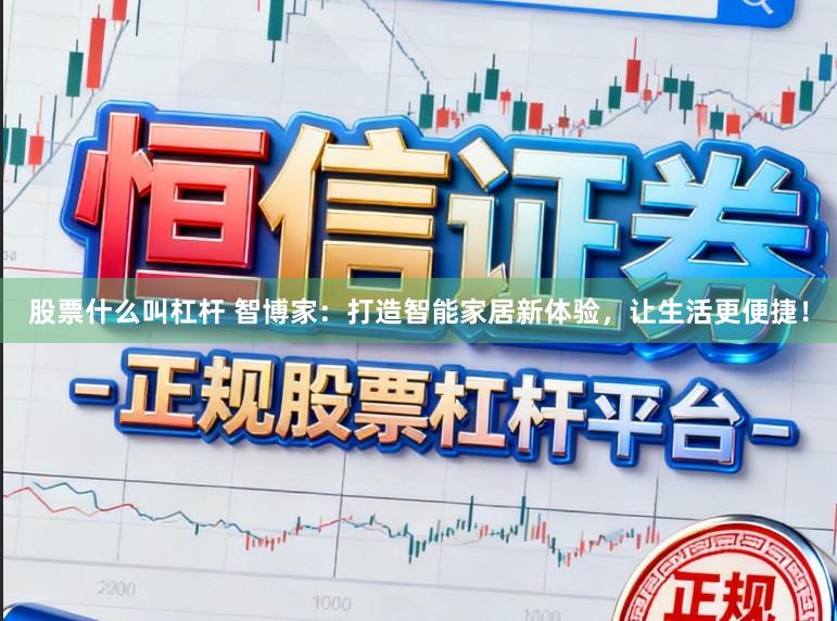 股票什么叫杠杆 智博家：打造智能家居新体验，让生活更便捷！