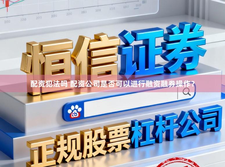 配资犯法吗 配资公司是否可以进行融资融券操作？